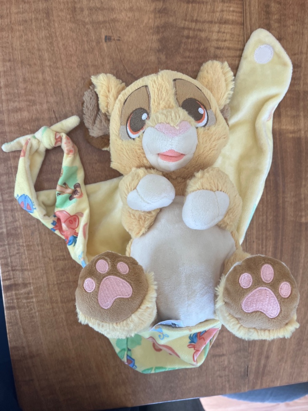2 stuffed animals = $12
Yellow Plush Animal Comforter Lion Toy with Paw Details